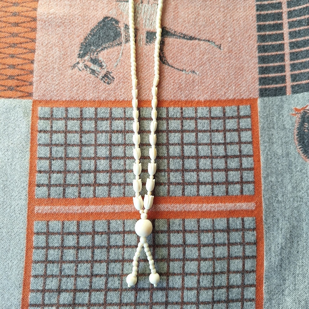 COPY - 1970 Vintage Hand Carved Necklace